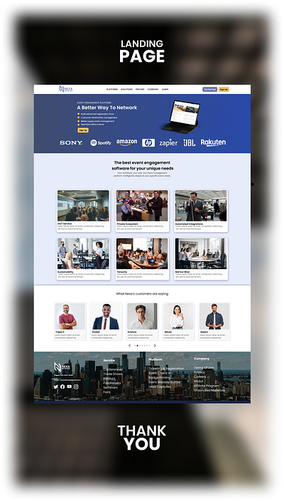 SaaS Landing Page branding e commerce graphic design saas ui ux web design