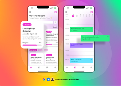 A Task Management Mobile App UI Design Concept mobile app mobile app design task task management task management app design task management app ui design task management mobile app uiux design