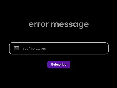 7/30 UI error message