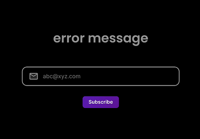 7/30 UI error message