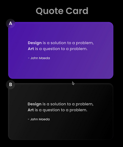 6/30 Daily UI : Quote Care card quote card