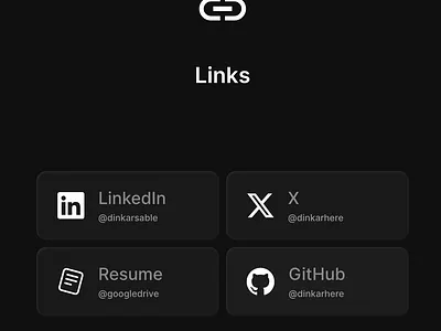 5/30 Daily UI : Social links card designer social links ui ux