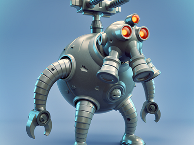 Battlebot 3D robot character design 3d 3d modeler character character design hard surface mech mecha robot toy designer