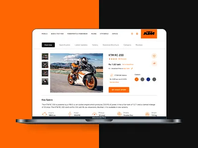 KTM app design icon illustration typography ui ux