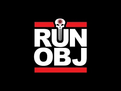 Halo "Run Objective" Oddball Variant animation apparel bold design esports gaming graphic design halo logo logo design nerd oddball run dmc simple symbol type typography vector video games visual identity