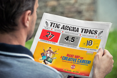 Newspaper design 👉Arena animation adobe arenaanimation artwork cover coverdesign design indesign layout newspaper newspaperdesign newspapers print