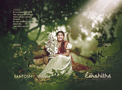 Santosh Photography_Eekshitha Album Design #design #Photography album design branding design graphic design illustration photo photoshop photoshop edit poster