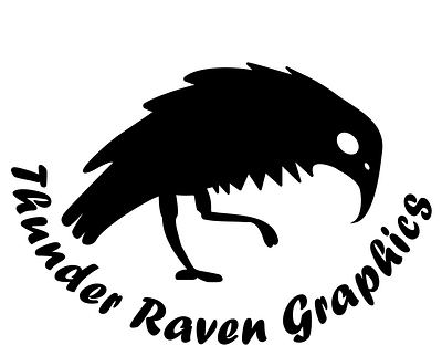 Thunder Raven Graphics logo branding graphic design illustrator logo