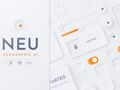 Neumorphic Soft UI Kit - NEU landing page library light ui minimal neomorphic neomorphic design neomorphic trend neomorphic ui neomorphic ui kit neomorphic web design neomorphism neumorphic neumorphic ui neumorphism sketch soft soft ui template ui kit website