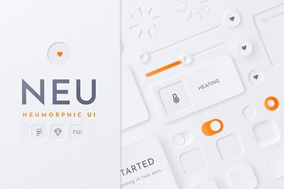 Neumorphic Soft UI Kit - NEU landing page library light ui minimal neomorphic neomorphic design neomorphic trend neomorphic ui neomorphic ui kit neomorphic web design neomorphism neumorphic neumorphic ui neumorphism sketch soft soft ui template ui kit website