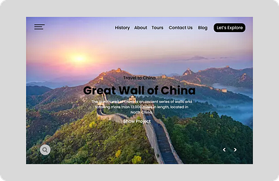 Tourist website ui