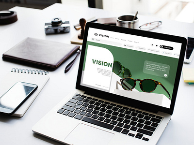 Web Design for VISION advertising branding eyeglasses glasses graghic graphic design landing page login optic optometry shop site sunglasses ui ux vision wen design