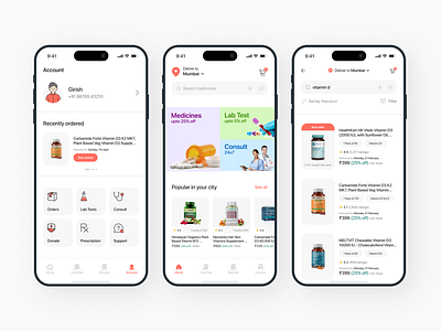 Online Pharmacy Healthcare App Redesign health health app healthcare app healthcare pharmacy healthcare pharmacy app medical app medicine app medicine delivery medicine delivery app medicine mobile app online medicine delivery app online pharmacy pharmaceutical pharmacy app pharmacy mobile app redesign