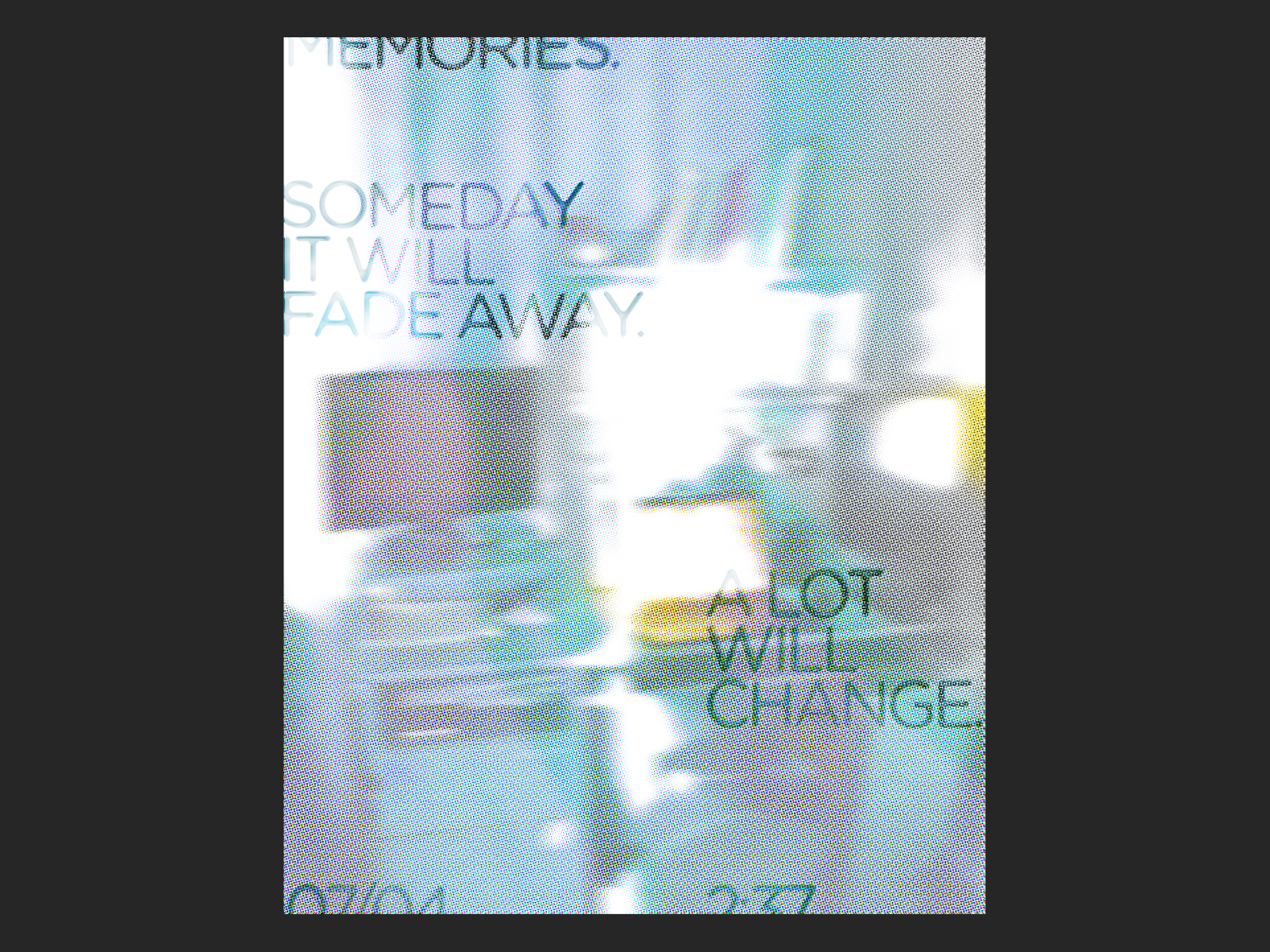 Memories Poster dreamcore graphic design memories poster