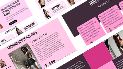 GlamFit - Landing Page ui