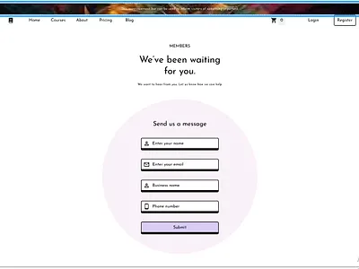 Daily UI #21 Contact Design
