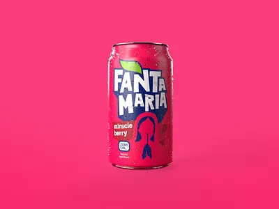 Fanta Maria fanta graphic design illustration maria miracle berry packaging softdrink