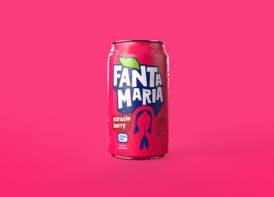 Fanta Maria fanta graphic design illustration maria miracle berry packaging softdrink