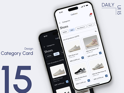 Day 15: Category Card category card screen design daily ui challenge e commerce design microcopy ui design user experience user interface visual design