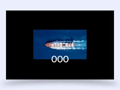 Hero Section_Daily UI animation beach container motion graphics operation transport ui website