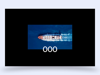 Hero Section_Daily UI animation beach container motion graphics operation transport ui website