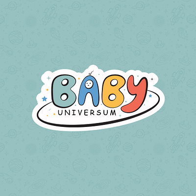 Baby Universum logo design branding graphic design illutrator logo