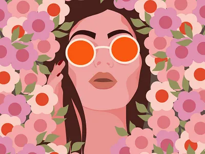 Wanderlust girl illustration