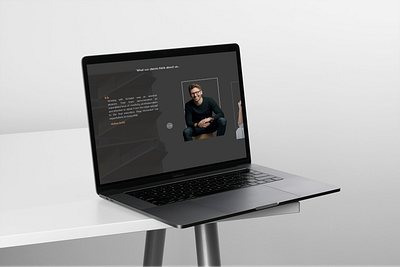 Website Design: Testimonial screen ui ux visualdesign webdesign