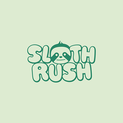 Sloth Rush branding illustration logo