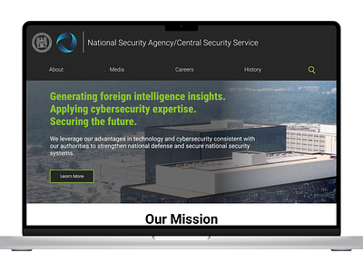 NSA Government Agency Website Redesign prototyping redesign ui user experience design user interface design user testing website redesign