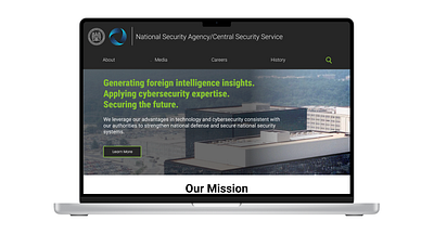 NSA Government Agency Website Redesign prototyping redesign ui user experience design user interface design user testing website redesign