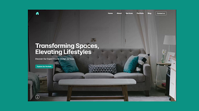 Luxe - Interior Design Services HTML Landing Page Template interior design portfolio landing page uxui