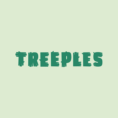 Treeples branding lettering logo type typography