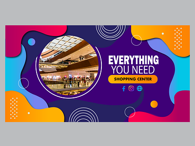Shopping Center Flyer banner flyer newdesign shoppingcenterflyer socailmedia socailmediabanner