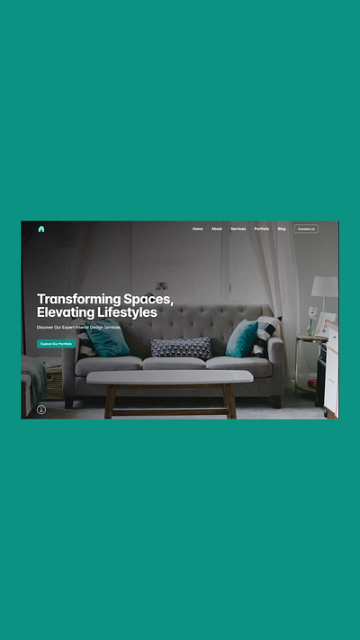 Interior Design Services HTML Landing Page Template css html interior design js landing page