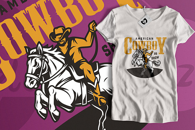 Cowboy Show Design. cowboy fiverr illustrations t shirt
