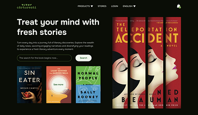 Book store Redesign bookstore darktheme figma redesign ui ux webdesign website