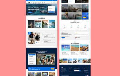 Travel Website Landing Page Design design landing page ui ux website