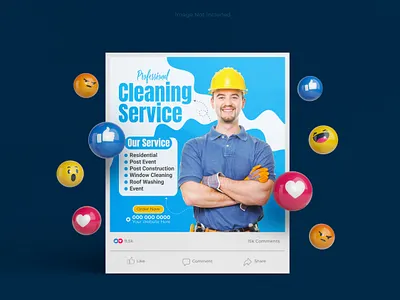 Cleaner Social media post design 3d abstract animation branding cleaner design graphic design illustration minimal modern motion graphics professional simple trend ui vector