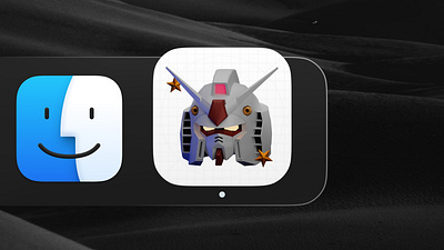 Apple App Animation - Gundam 3d animation app icon app ui apple blender branding dashboard game graphic design illustration interface ios logo minimalist mobile motiondesign product design ui uidesign