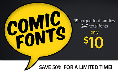 Comic Fonts anime bundle comic comics commercial use creative font font pack fonts logo macfonts manga modern opentype poster royalty free sans serif serif