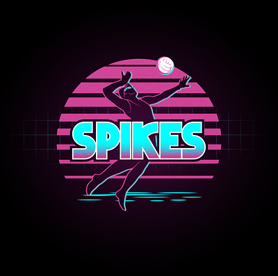 SPIKES graphic design illustration logo vector
