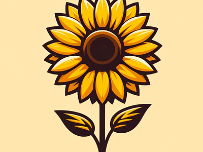 Sunny Stature by Aravind Reddy Tarugu aravind art botanical illustration bright design design detailed vector floral vector graphic florals illustration nature art positive imagery radiant nature reddy summer bloom sunflower sunshine art tall flower tarugu vector warm colors