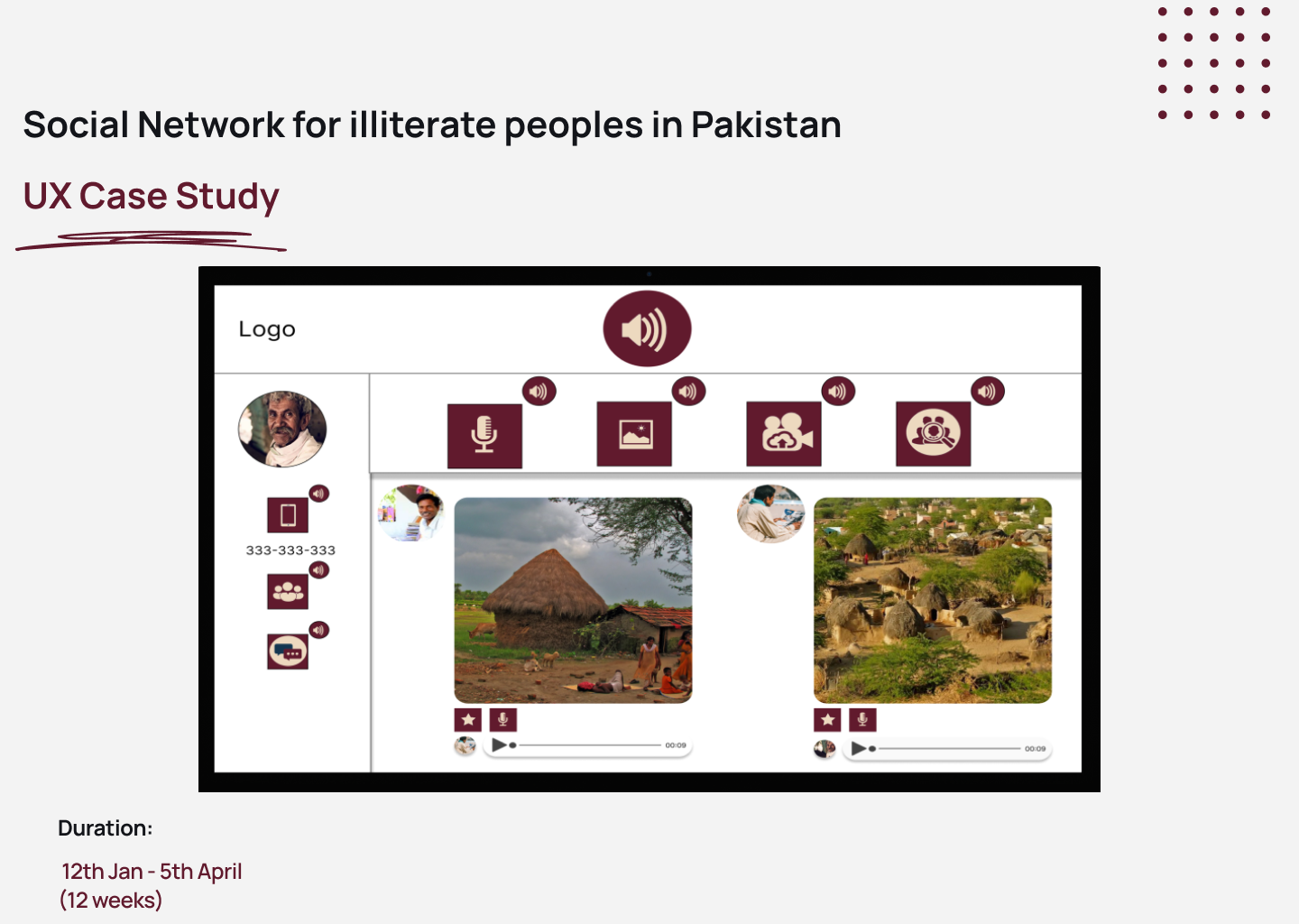 Social Network for illiterate peoples UX case study by Inam on Dribbble