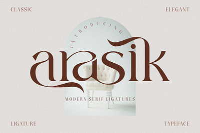 arasik _ modern serif ligatures calligraphy classic decorative handwritten ligatures minimalist newspaper premium sans simple trendy wedding wedding invitation