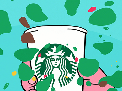 Starbucks Logo Animation Concept intro animation logo animation ideas logo animation video procreate animation short film procreate youtube logo animation promo video animation starbucks logo animation starbucks motion graphics