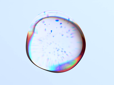 Colorful bubble 3d abstract animation blender branding bubble clean colorful design dispersion effect endless iridescent liquid loop refraction render science shape simple