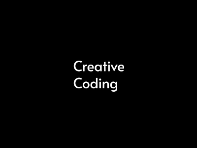 Creative Coding coding