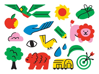 Doodle Flash apple arrow bear bird cloud design eye hand icon illustration leaf lion logo pencil quetzal rain subway sun tamale tree