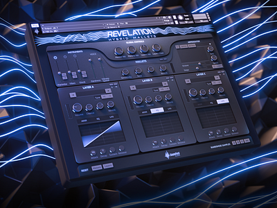 Revelation Hybrid Mallets from Sound Yeti 3d artwork audio gui kontakt library music promo ui vst